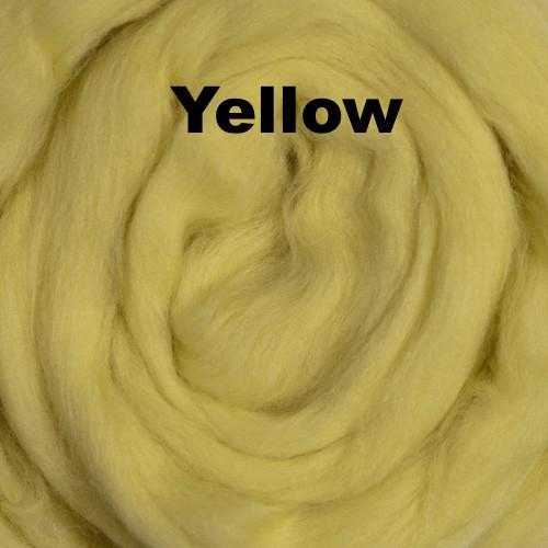 Merino Wool Roving for Felting and Spinning - The Yellows