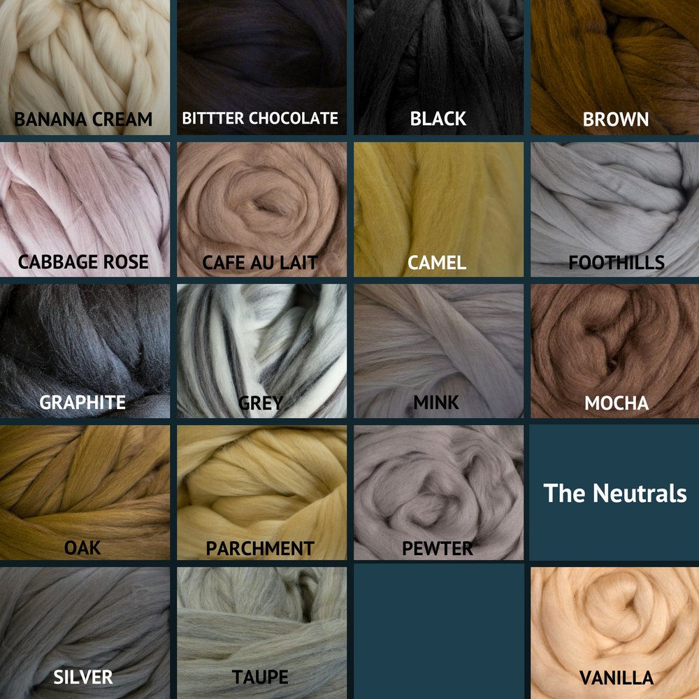 Graphite Gray Chunky Knit Yarn from Merino Wool